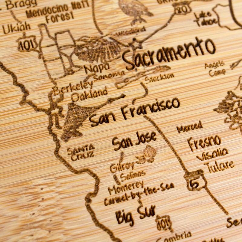 Totally Bamboo لوح تقديم وقطع من الخيزران التام - شريحة من الحياة - ولاية كاليفورنيا، 11" × 8.75" - Image 4
